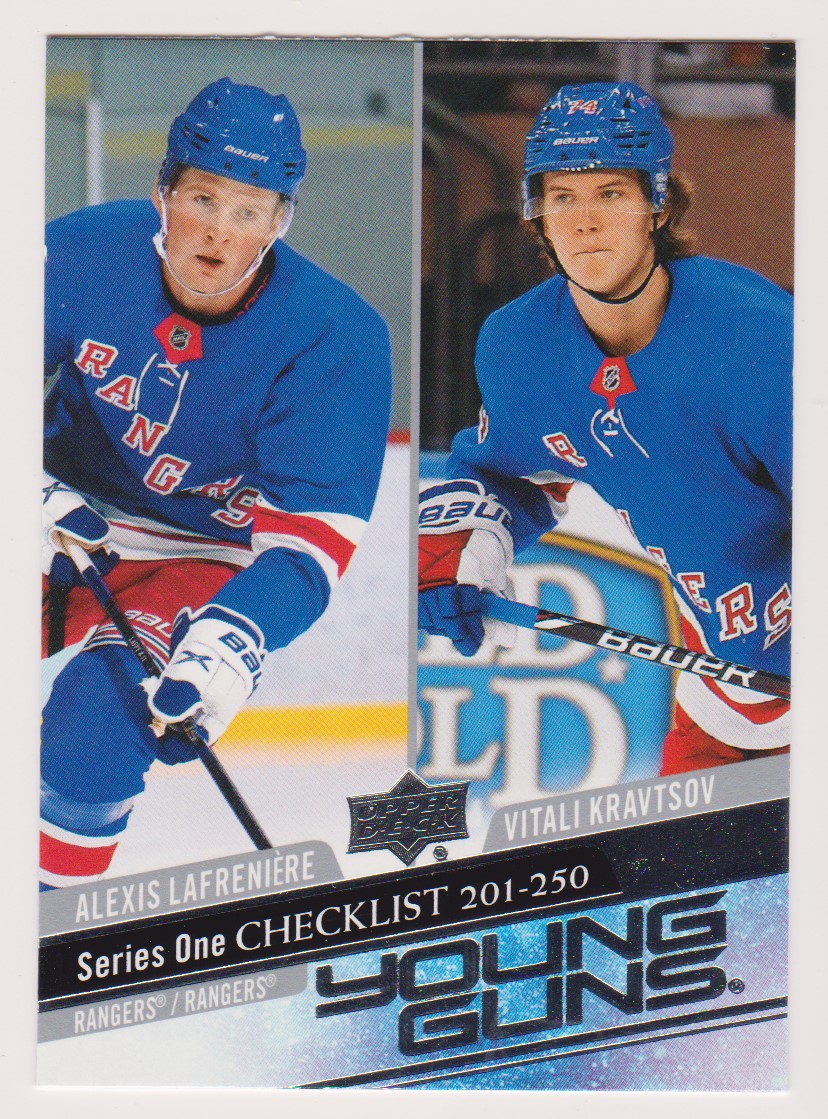 (image for) 2020-21 Upper Deck #250 Alexis Lafreniere / Vitali Kravtsov YG